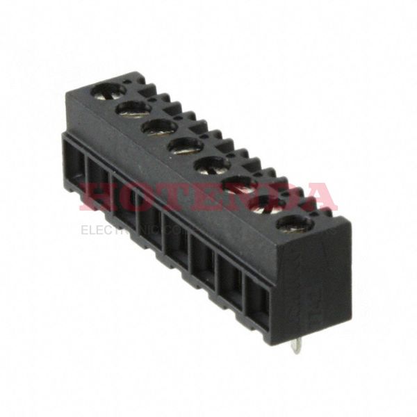 1776113-8 - 0.150 3.81mm Black Bulk Polyamide (PA), Nylon Through Hole Horizontal with Board Screw - Rising Cage Clamp 1 Levels 16-28 AWG Buchanan