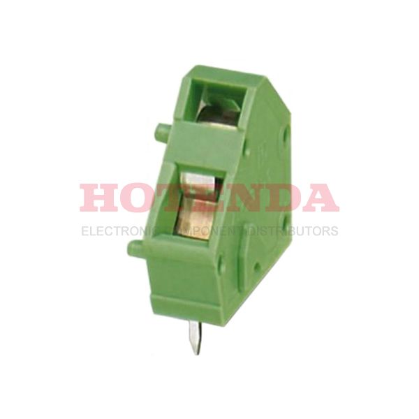 1732111 - 5mm Green Bulk Polyamide (PA), Nylon Through Hole 45° (135°) Angle with Board Screwless - Spring Cage, Tension Clamp COMBICON ZFKDS