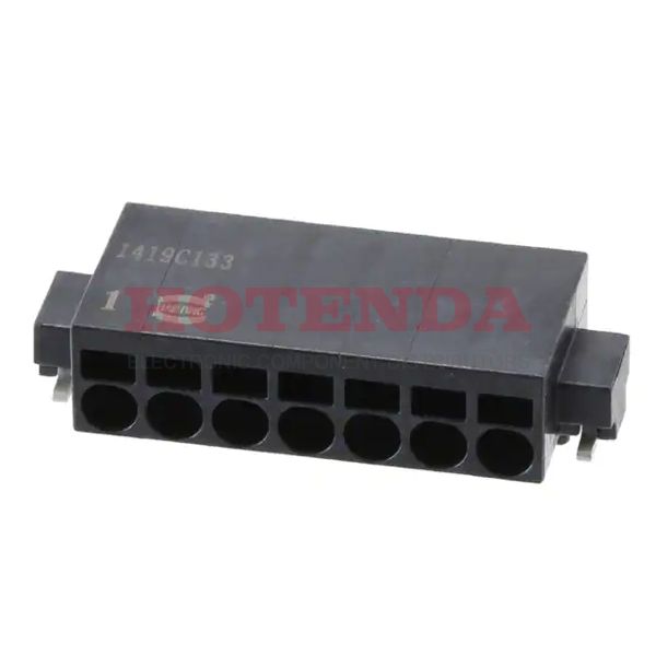 14010713102000 - 0.100 2.54mm Black Cut Tape (CT) Liquid Crystal Polymer (LCP), Glass Filled Surface Mount Horizontal with Board Screwless - Spring Cage, Tension Clamp 1 Levels 20-26 AWG har-flexicon®