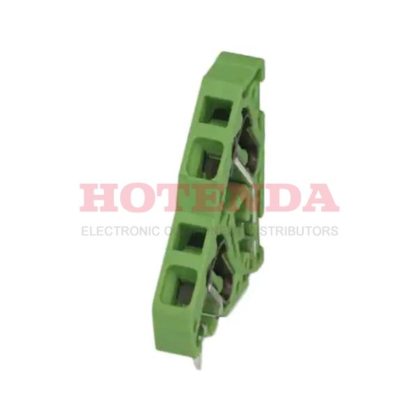 1905227 - 5.08mm Green Bulk Polyamide (PA), Nylon Through Hole 45° (135°) Angle with Board Screwless - Spring Cage, Tension Clamp 2 Levels 12-26 AWG COMBICON ZFKKDS