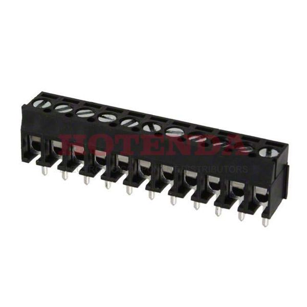 OSTTE110104 - 0.138 3.50mm Black Bulk Thermoplastic Through Hole Horizontal with Board Screw - Leaf Spring, Wire Guard 1 Levels 16-26 AWG OSTTE