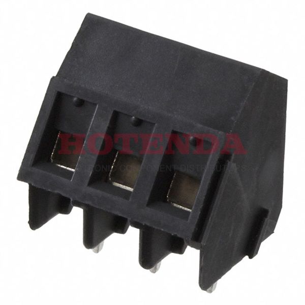 1717981 - 0.200 5.08mm Black Bulk Polyamide (PA), Nylon Through Hole 35° (145°) Angle with Board Screw - Rising Cage Clamp 1 Levels 14-30 AWG COMBICON SMKDSP