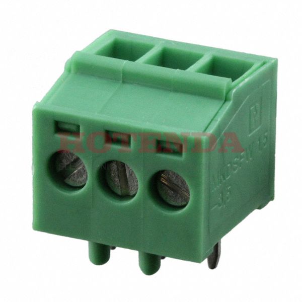 1868131 - 0.138 3.50mm Green Bulk Polyamide (PA), Nylon Through Hole Vertical with Board Screw - Rising Cage Clamp 1 Levels 14-30 AWG COMBICON MKDSFW