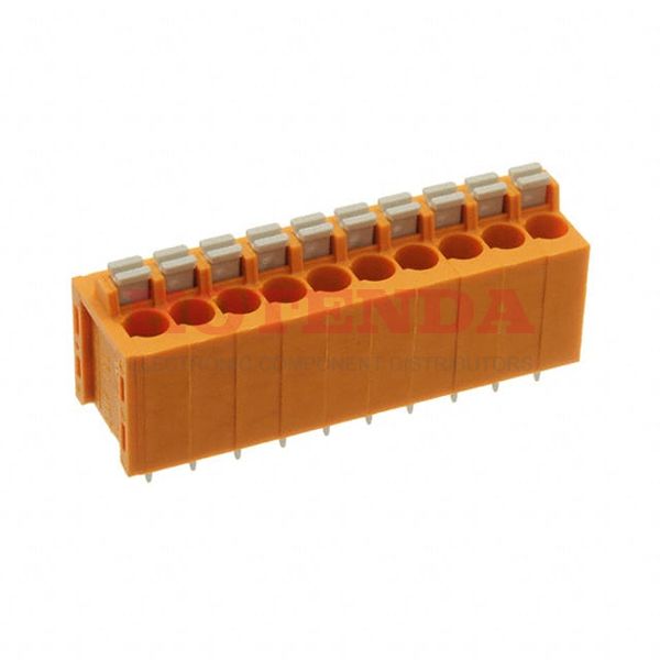 1330270000 - 0.197 5.00mm Orange Bulk Thermoplastic, Wemid Through Hole Vertical with Board Screwless - Leg Spring, Push-In Spring 1 Levels 12-24 AWG Omnimate LMF