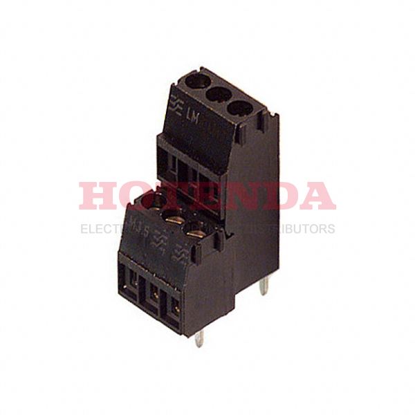 1720010000 - 0.138 3.50mm Black Bulk Polyamide (PA66), Nylon 6/6 Through Hole Horizontal with Board Screw - Clamping Yoke, Tension Sleeve 2 Levels 14-22 AWG Omnimate LM