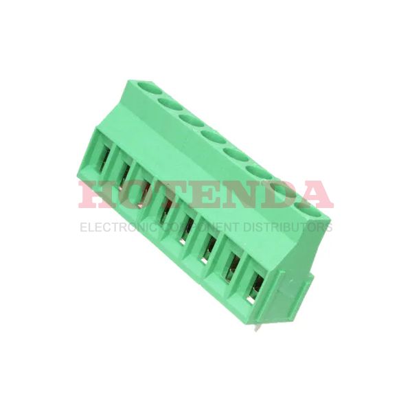 MV-468 - 0.250 6.35mm Green Bulk Polyamide (PA), Nylon Through Hole Horizontal with Board Screw - Rising Cage Clamp 1 Levels 12-30 AWG