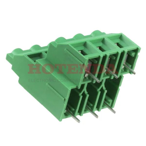 1719028 - 0.375 9.53mm Green Bulk Polyamide (PA), Nylon Through Hole Horizontal with Board Screw - Rising Cage Clamp 2 Levels 10-30 AWG COMBICON MKKDS