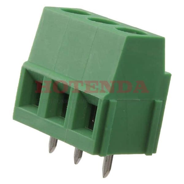 EB20-03-C - 0.197 5.00mm Green Bulk Thermoplastic Through Hole Horizontal with Board Screw - Rising Cage Clamp 1 Levels 12-24 AWG EB