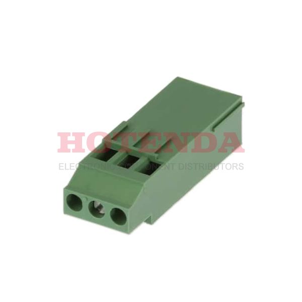 691235610101 - 0.400 10.16mm Green Bulk Polyamide (PA66), Nylon 6/6 Through Hole Horizontal with Board Screw - Rising Cage Clamp 1 Levels 12-30 AWG WR-TBL Series 2356