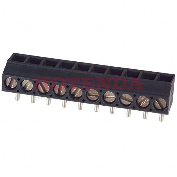 ED550/10DS - 0.138 3.50mm Gray Bulk Polyamide (PA), Nylon Through Hole Vertical with Board Screw - Leaf Spring, Wire Guard 1 Levels 16-28 AWG ED550/DS