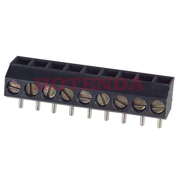 ED550/9DS - 0.138 3.50mm Gray Bulk Polyamide (PA), Nylon Through Hole Vertical with Board Screw - Leaf Spring, Wire Guard 1 Levels 16-28 AWG ED550/DS