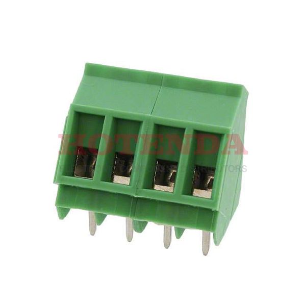 1713040 - 0.200 5.08mm Green Bulk Polyamide (PA), Nylon Through Hole 35° (145°) Angle with Board Screw - Rising Cage Clamp 1 Levels 12-30 AWG COMBICON SMKDS