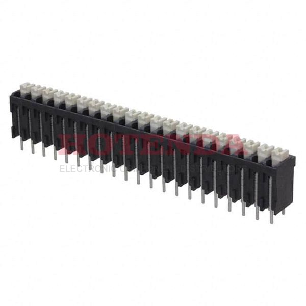 1870980000 - 0.150 3.81mm Black Tube Liquid Crystal Polymer (LCP), Glass Filled Through Hole Vertical with Board Screwless - Push Button Clamp 1 Levels 16-24 AWG Omnimate LSF-SMT