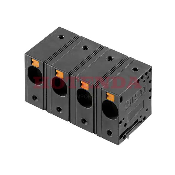 2500570000 - 0.591 15.00mm Black Bulk Polyamide (PA), Nylon Through Hole Horizontal with Board Screwless - Leg Spring, Push-In Spring 1 Levels 4-18 AWG Omnimate LUFS