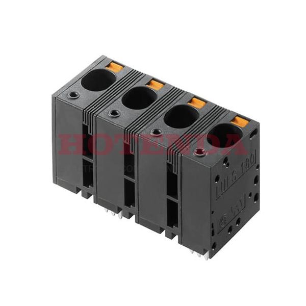 2492230000 - 0.591 15.00mm Black Bulk Polyamide (PA), Nylon Through Hole Vertical with Board Screwless - Leg Spring, Push-In Spring 1 Levels 4-18 AWG Omnimate LUFS