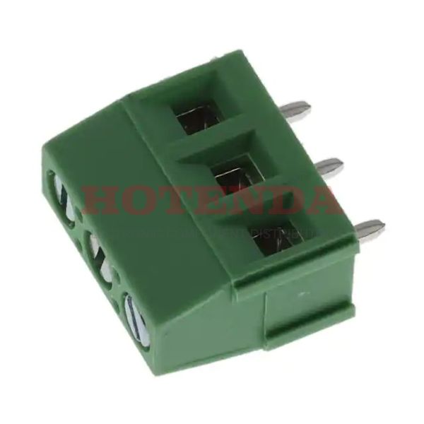 VI0321520000G - 0.200 5.08mm Green Bulk Thermoplastic Through Hole Horizontal with Board Screw - Rising Cage Clamp 1 Levels 12-28 AWG VI