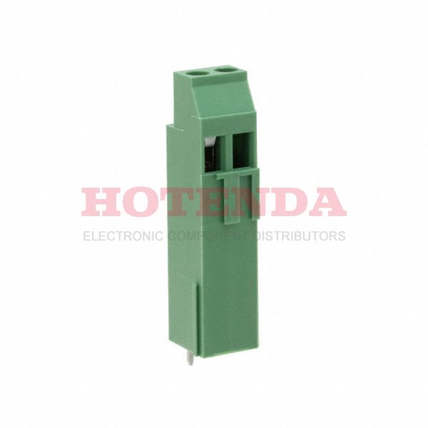 691235610001 - Green Bulk Polyamide (PA66), Nylon 6/6 Through Hole Horizontal with Board Screw - Rising Cage Clamp 1 Levels 12-30 AWG WR-TBL Series 2356