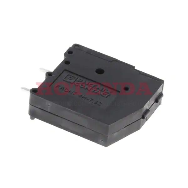 1702051 - 7.62mm Black Bulk Polyamide (PA), Nylon Through Hole Horizontal and Vertical with Board Screw - Rising Cage Clamp 10-24 AWG COMBICON FRONT