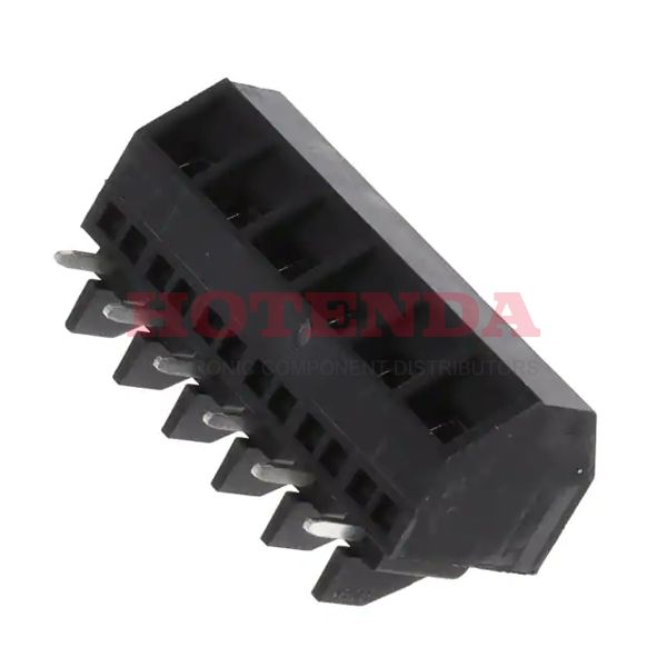 1868995 - 0.200 5.08mm Black Bulk Polyamide (PA), Nylon Through Hole 55° (125°) Angle with Board Screw - Rising Cage Clamp 1 Levels 14-30 AWG COMBICON SMKDSNF