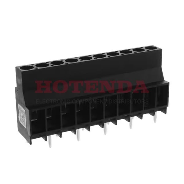 1356930000 - 0.250 6.35mm Black Bulk Thermoplastic, Wemid Through Hole Horizontal with Board Screw - Clamping Yoke, Tension Sleeve 1 Levels 10-26 AWG Omnimate LL