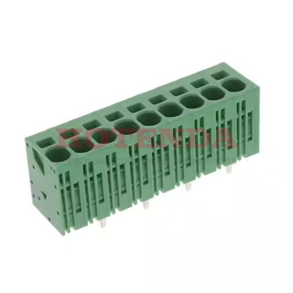 1719383 - 0.295 7.50mm Green Bulk Polyamide (PA), Nylon Through Hole Vertical with Board Screwless - Spring Cage, Tension Clamp 1 Levels 8-24 AWG COMBICON SPT