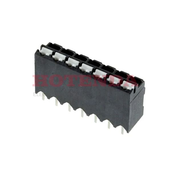 1822367 - 0.138 3.50mm Black Tape &amp; Reel (TR) Liquid Crystal Polymer (LCP) Through Hole Vertical with Board Screwless - Leg Spring, Push-In Spring 1 Levels 16-24 AWG COMBICON SPT-THR