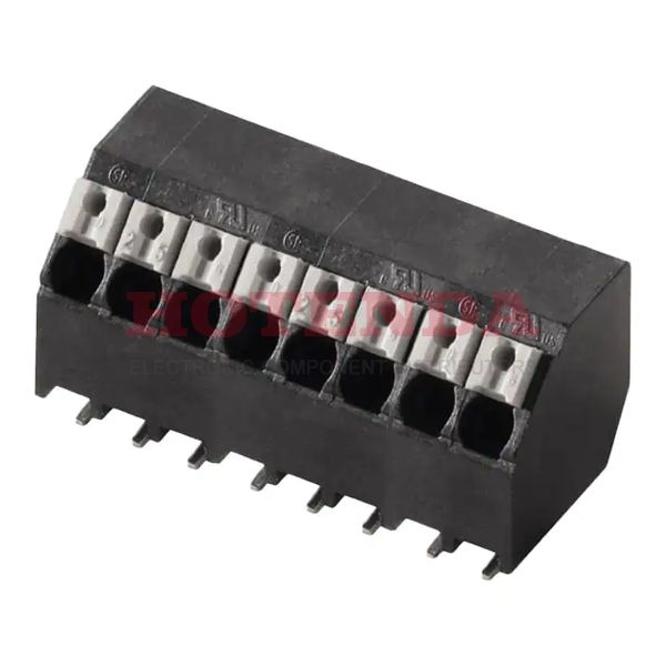 1473380000 - 0.138 3.50mm Black Tape &amp; Reel (TR) Liquid Crystal Polymer (LCP), Glass Filled Surface Mount 45° (135°) Angle with Board Screwless - Push Button Clamp 1 Levels 14-28 AWG Omnimate LSF-SMD