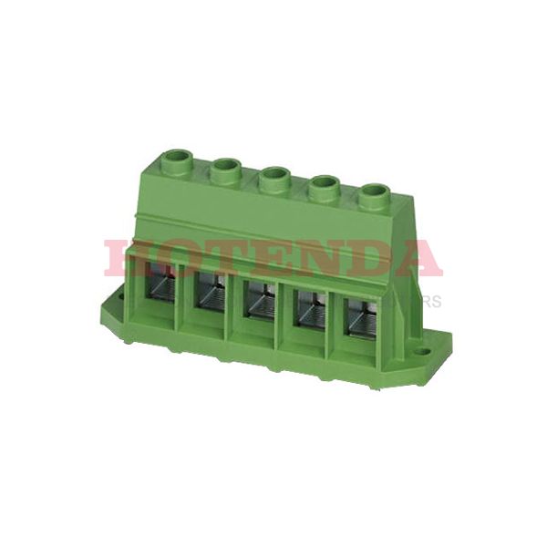 1856207 - 0.688 17.48mm Green Bulk Polyamide (PA), Nylon Through Hole Horizontal with Board Screw - Rising Cage Clamp 1 Levels 2/0-16 AWG COMBICON MKDSP