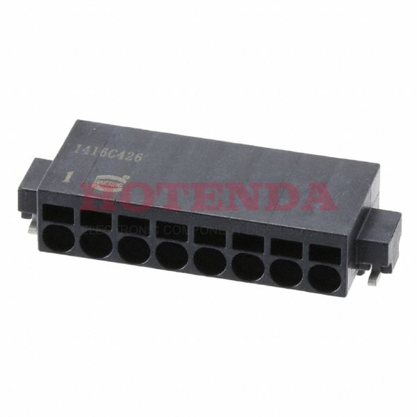 14010813102000 - 0.100 2.54mm Black Cut Tape (CT) Liquid Crystal Polymer (LCP), Glass Filled Surface Mount Horizontal with Board Screwless - Spring Cage, Tension Clamp 1 Levels 20-26 AWG har-flexicon®