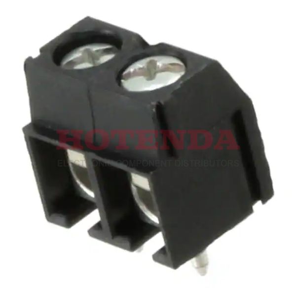 1760510000 - 0.200 5.08mm Black Bulk Thermoplastic, Wemid Through Hole Horizontal with Board Screw - Leaf Spring, Wire Guard 1 Levels 14-26 AWG Omnimate PM