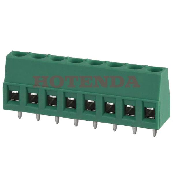 1715789 - 0.200 5.08mm Green Bulk Polyamide (PA), Nylon Through Hole Horizontal with Board Screw - Rising Cage Clamp 1 Levels 14-30 AWG COMBICON MKDS