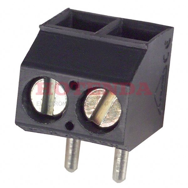 ED550/2DS - 0.138 3.50mm Gray Bulk Polyamide (PA), Nylon Through Hole Vertical with Board Screw - Leaf Spring, Wire Guard 1 Levels 16-28 AWG ED550/DS