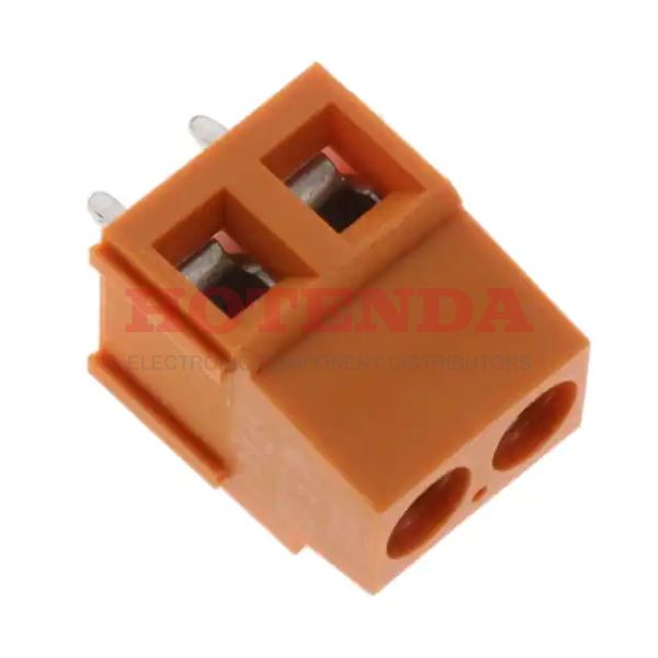 1716080000 - 0.200 5.08mm Orange Bulk Thermoplastic, Wemid Through Hole Horizontal with Board Screw - Clamping Yoke, Tension Sleeve 1 Levels 14-24 AWG Omnimate LM
