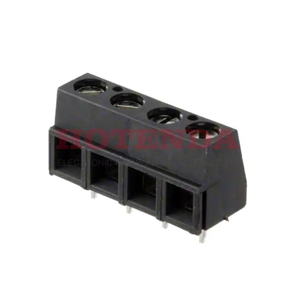 0398800304 - 0.200 5.08mm Black Bulk Polyamide (PA), Nylon Through Hole Horizontal with Board Screw - Rising Cage Clamp 1 Levels 16-30 AWG Eurostyle 39880
