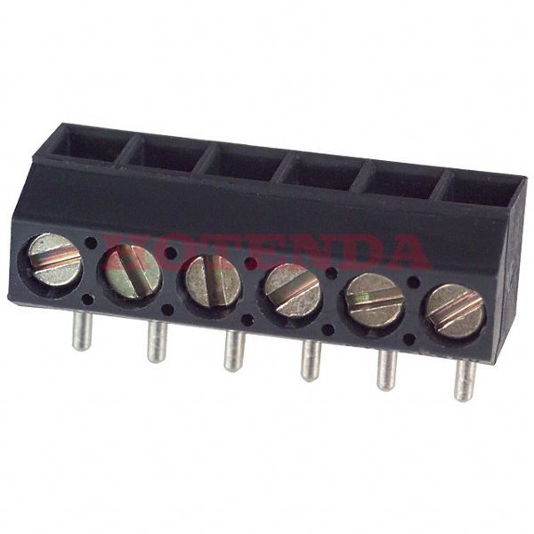 ED550/6DS - 0.138 3.50mm Gray Bulk Polyamide (PA), Nylon Through Hole Vertical with Board Screw - Leaf Spring, Wire Guard 1 Levels 16-28 AWG ED550/DS