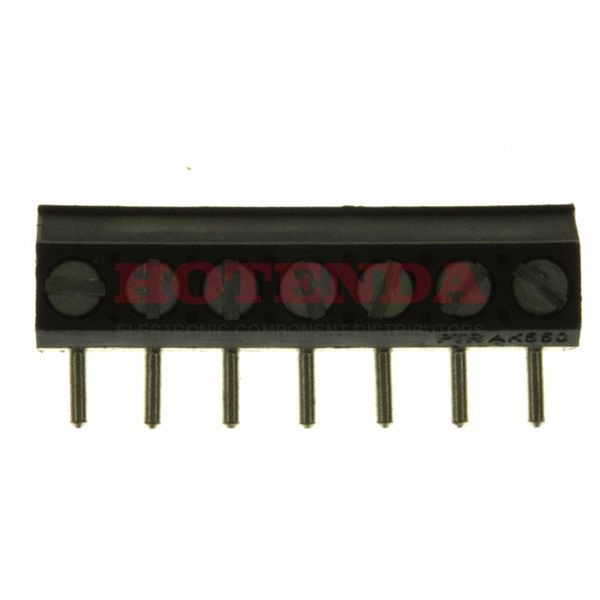 ED550/7DS - 0.138 3.50mm Gray Bulk Polyamide (PA), Nylon Through Hole Vertical with Board Screw - Leaf Spring, Wire Guard 1 Levels 16-28 AWG ED550/DS