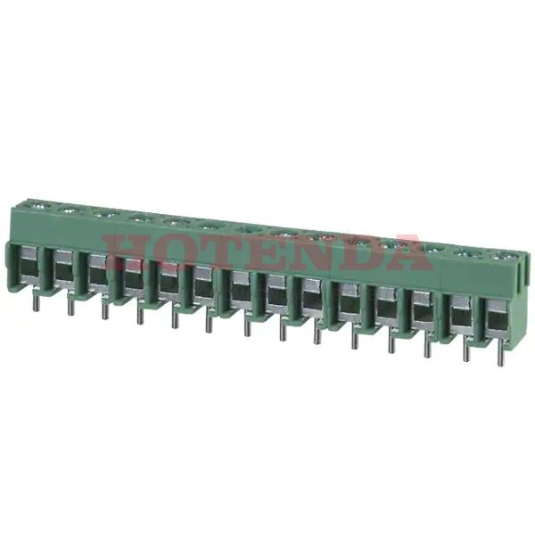 1935284 - 0.197 5.00mm Green Bulk Polyamide (PA), Nylon Through Hole Horizontal with Board Screw 1 Levels 12-26 AWG COMBICON PT