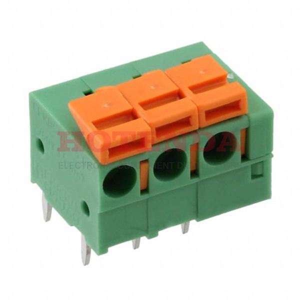1907348 - 0.200 5.08mm Bulk Through Hole Horizontal with Board Screwless - Spring Cage, Tension Clamp 1 Levels 16-22 AWG COMBICON FFKDSA