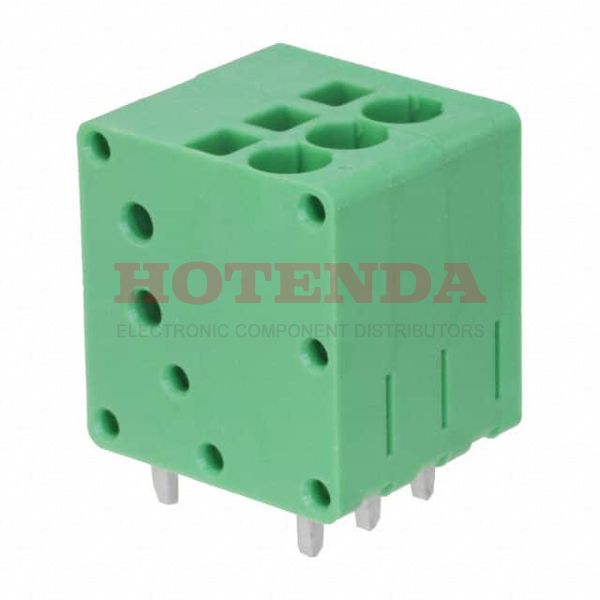 EB163A-03-A-180 - 0.138 3.50mm Green Bulk Polyamide (PA), Nylon Through Hole Vertical with Board Screwless - Leg Spring, Push-In Spring 1 Levels 16-24 AWG EB