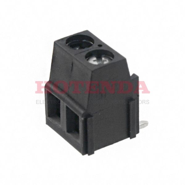 1716040000 - 0.200 5.08mm Black Bulk Thermoplastic, Wemid Through Hole Vertical with Board Screw - Clamping Yoke, Tension Sleeve 1 Levels 14-24 AWG Omnimate LM