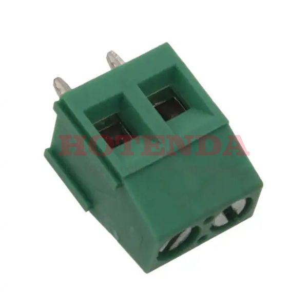 OSTVI020152 - 0.197 5.00mm Green Bulk Thermoplastic Through Hole Horizontal with Board Screw - Rising Cage Clamp 1 Levels 12-28 AWG OSTVI