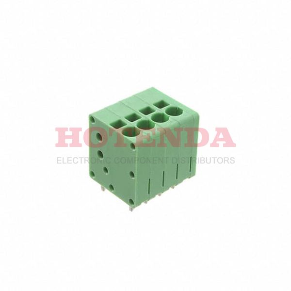 EB163A-04-A-180 - 0.138 3.50mm Green Bulk Polyamide (PA), Nylon Through Hole Vertical with Board Screwless - Leg Spring, Push-In Spring 1 Levels 16-24 AWG EB