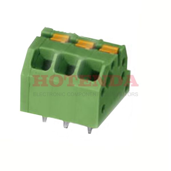 1862288 - 0.197 5.00mm Green Bulk Polyamide (PA), Nylon Through Hole 45° (135°) Angle with Board Screwless - Leg Spring, Push-In Spring 1 Levels 16-24 AWG COMBICON SPTAF IL
