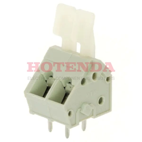ED3001/2-FD - 0.197 5.00mm Gray, Slate Bulk Polyamide (PA), Nylon Through Hole 45° (135°) Angle with Board Screwless - Leg Spring, Push-In Spring 1 Levels 14-28 AWG ED3001/FD
