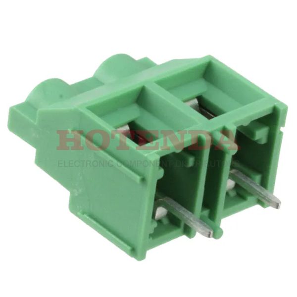 1710072 - 0.375 9.53mm Green Bulk Polyamide (PA), Nylon Through Hole Horizontal with Board Screw - Rising Cage Clamp 1 Levels 10-30 AWG COMBICON MKDSV