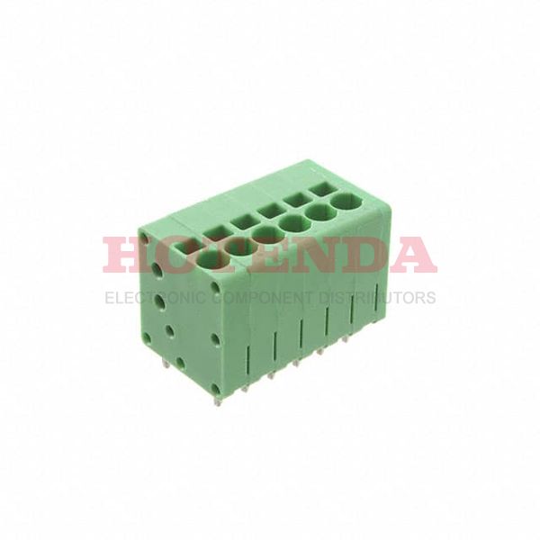 EB163A-06-A-180 - 0.138 3.50mm Green Bulk Polyamide (PA), Nylon Through Hole Vertical with Board Screwless - Leg Spring, Push-In Spring 1 Levels 16-24 AWG EB