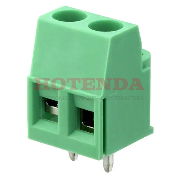 1730010 - 0.197 5.00mm Green Bulk Polyamide (PA), Nylon Through Hole Horizontal with Board Screw - Rising Cage Clamp 1 Levels 14-30 AWG COMBICON MKDSP