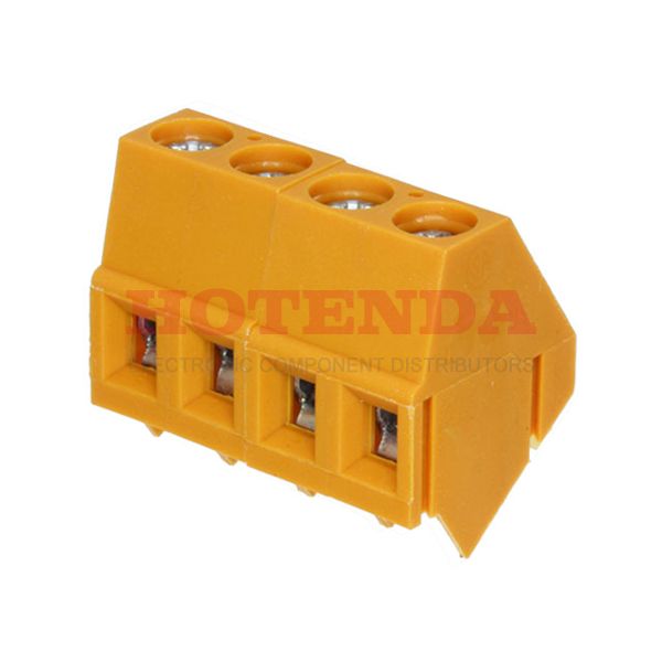 9994550000 - 0.200 5.08mm Orange Bulk Thermoplastic, Wemid Through Hole 45° (135°) Angle with Board Screw - Clamping Yoke, Tension Sleeve 1 Levels 14-24 AWG Omnimate LM