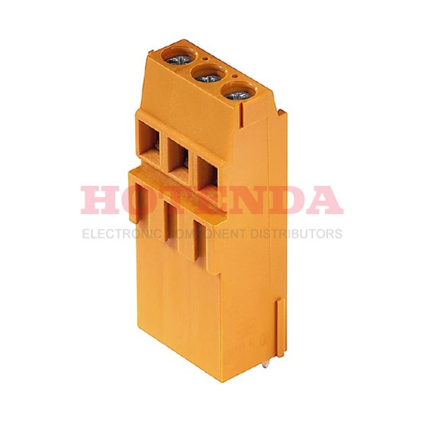 1766370000 - 0.200 5.08mm Orange Bulk Thermoplastic, Wemid Through Hole Horizontal with Board Screw - Clamping Yoke, Tension Sleeve 1 Levels 14-24 AWG Omnimate LM