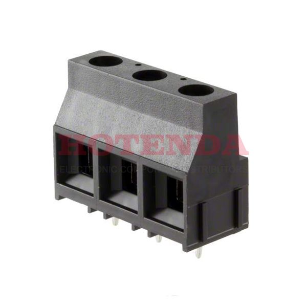 0393900103 - 0.375 9.53mm Black Bulk Polyamide (PA), Nylon Through Hole Horizontal with Board Screw 1 Levels 10-30 AWG Eurostyle 39390